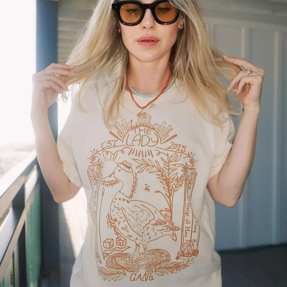 LadyGang x Deja Doodles Collab Goose Tee medium